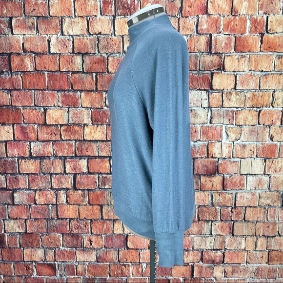 Richer Poorer Women’s Mock Neck Panel Fleece Sweatshirt Size XS - Picture 2 of 7